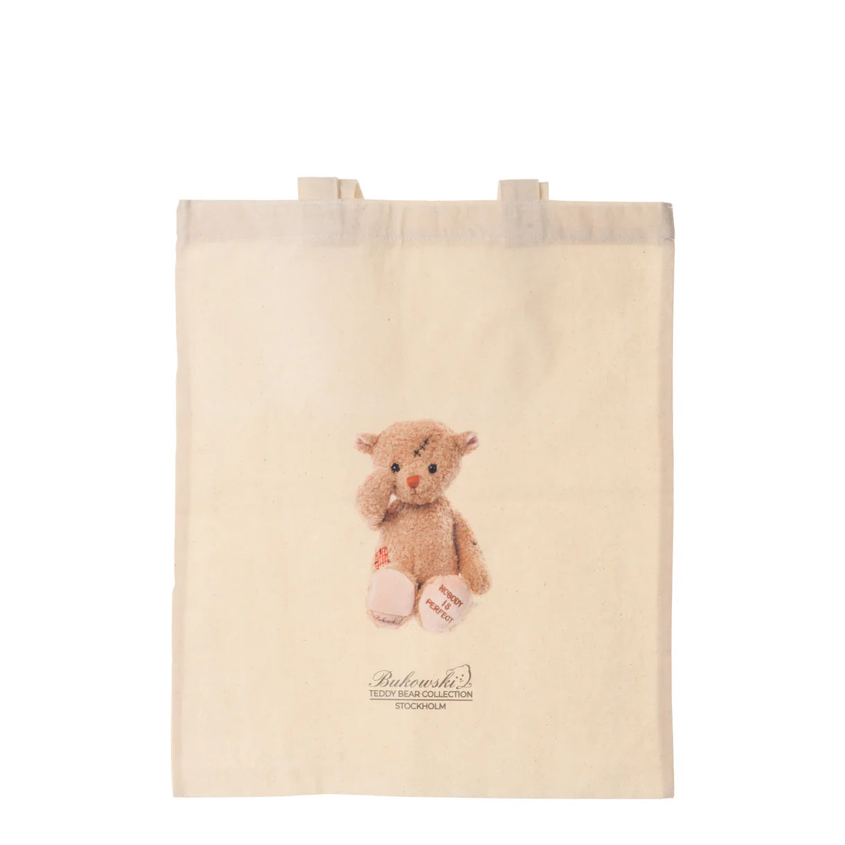 Bukowski Bears - Cotton Tote Bag - Nobody is Perfect