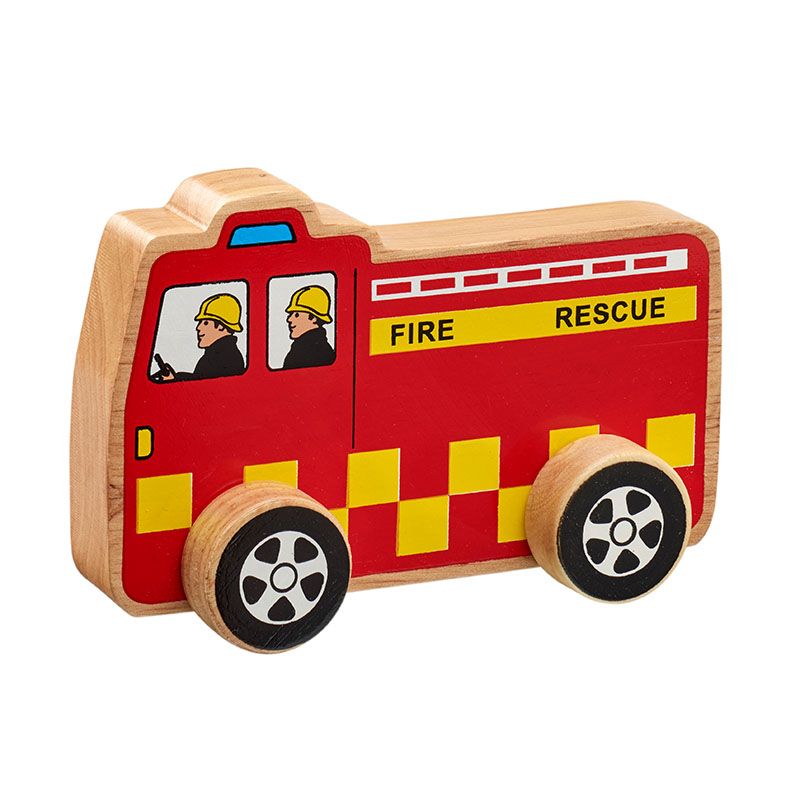 Lanka Kade - Wooden Fire Engine Push Along Toy