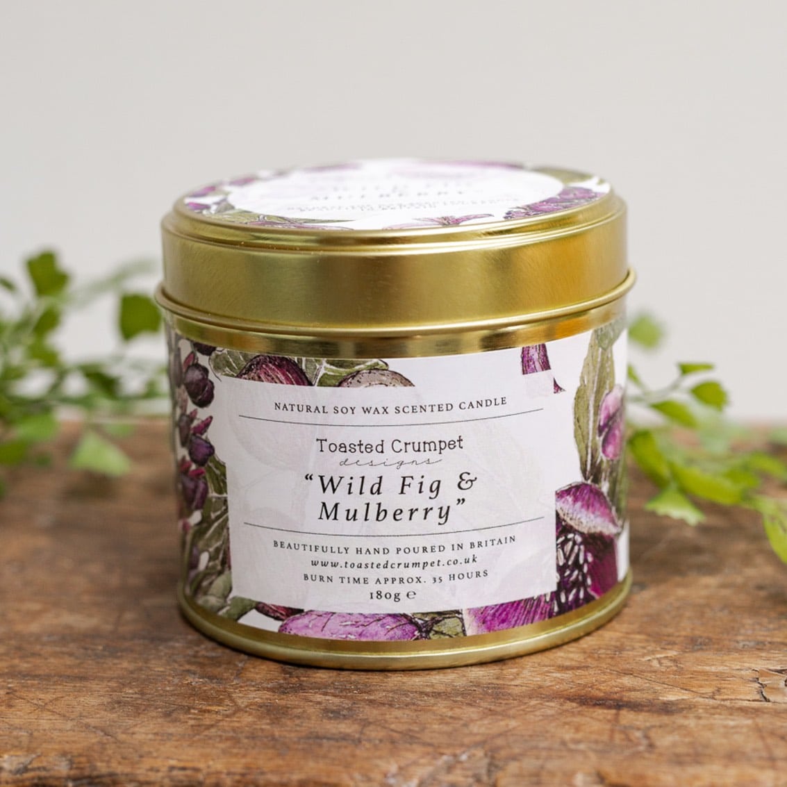 Toasted Crumpet - Wild Fig & Mulberry Candle Tin