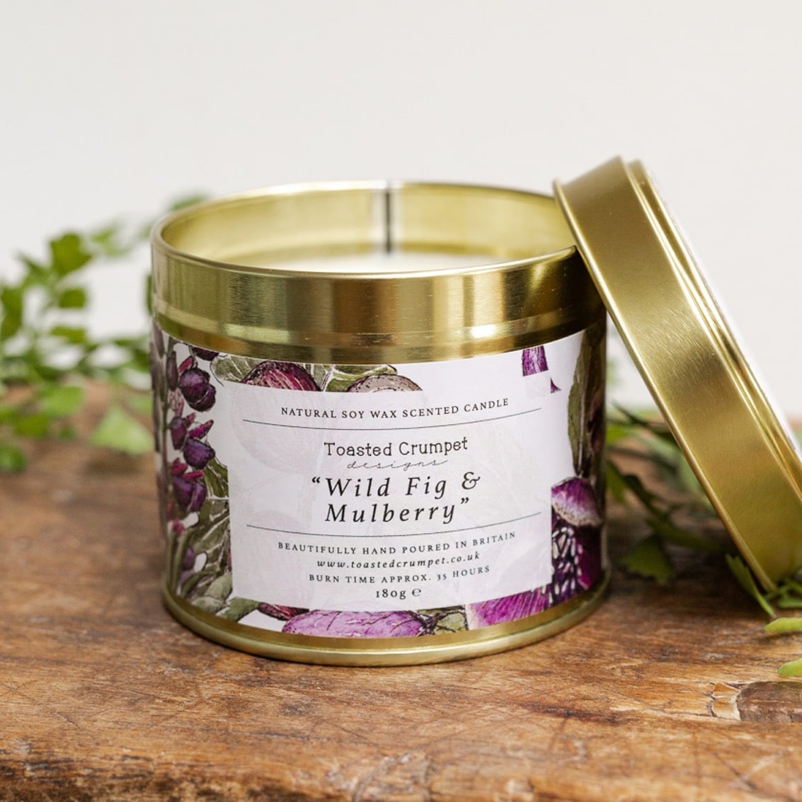 Toasted Crumpet - Wild Fig & Mulberry Candle Tin