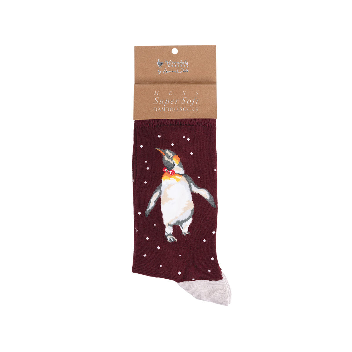 Wrendale Designs - 'Christmas King' Penguin Men's Socks