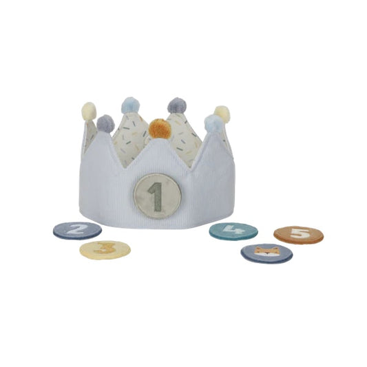 Little Dutch - Birthday Crown With Numbers - Blue