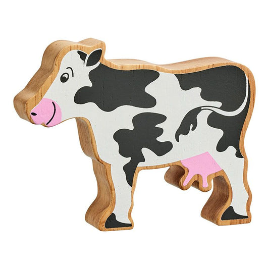 Lanka Kade - Wooden Black & White Cow