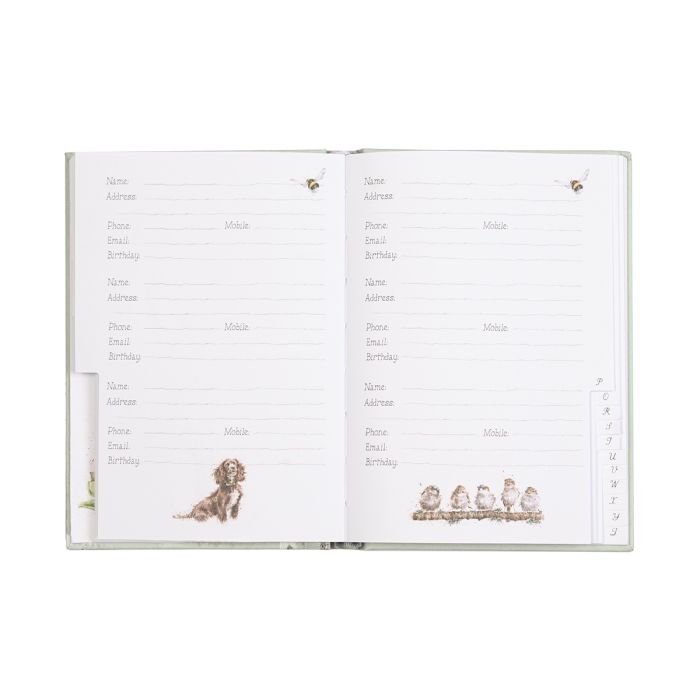 Wrendale Designs - 'The Flower Pot' Rabbit Address Book