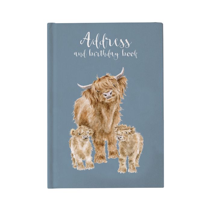 Wrendale Designs - 'The Highlander' Highland Cow Address Book