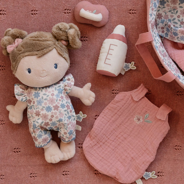 Little Dutch - Baby Doll Rosa In Basket