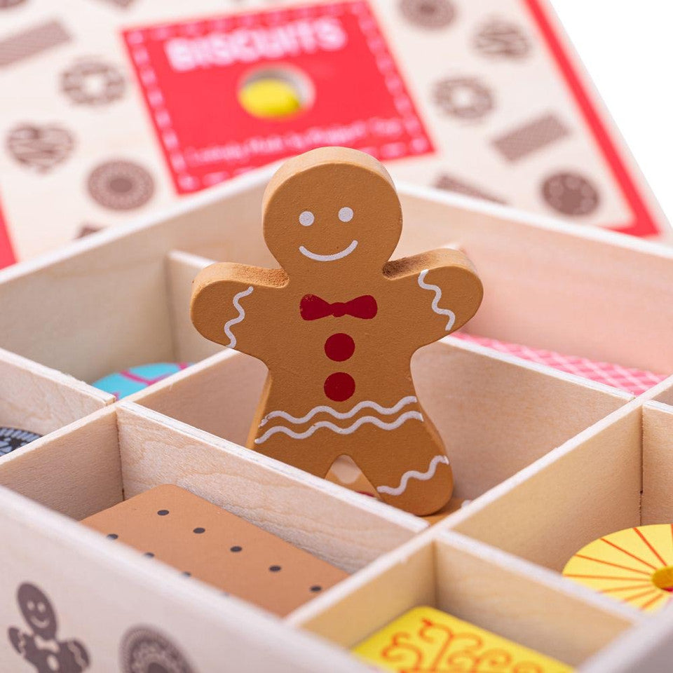 Bigjigs Toys - Wooden Box of Biscuits