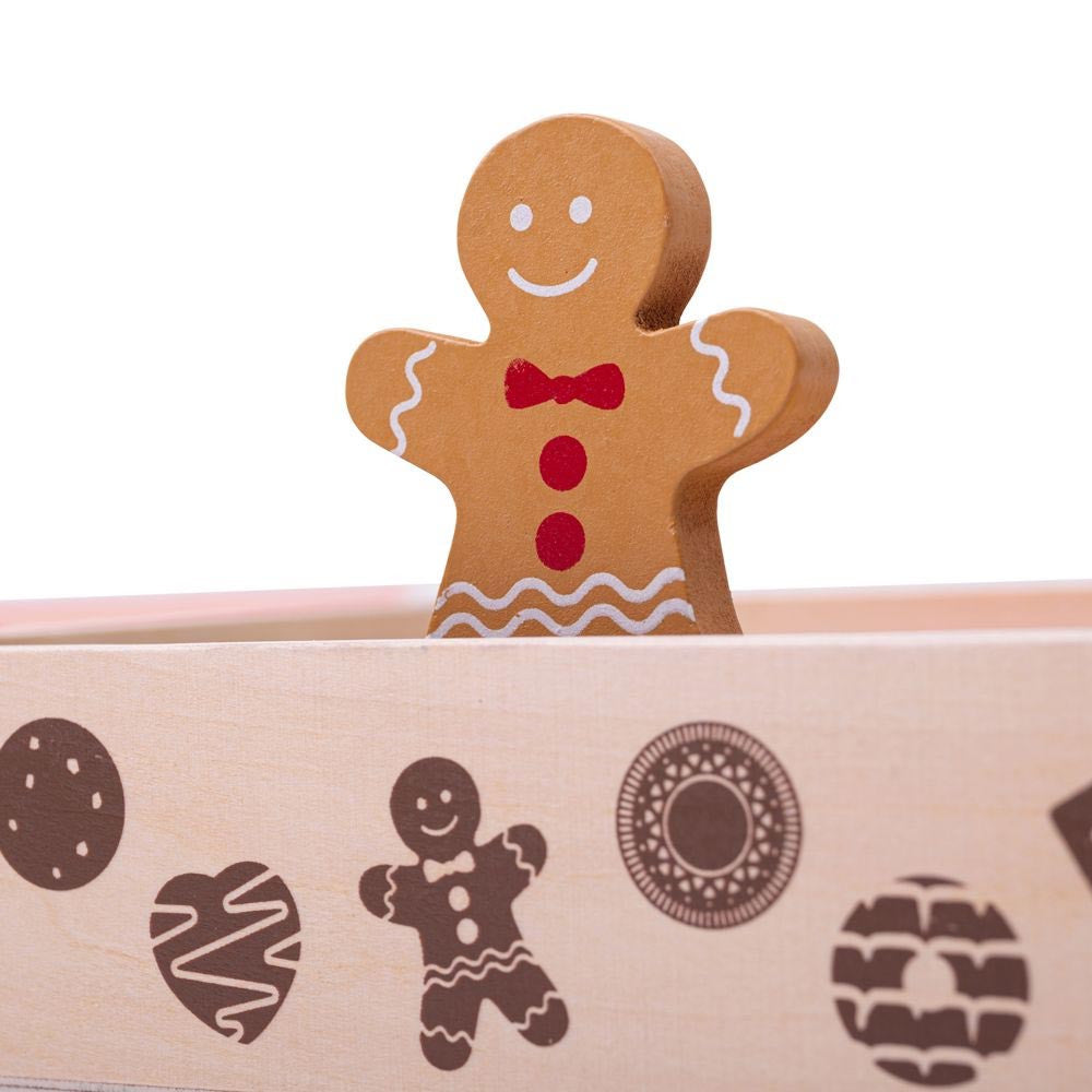 Bigjigs Toys - Wooden Box of Biscuits
