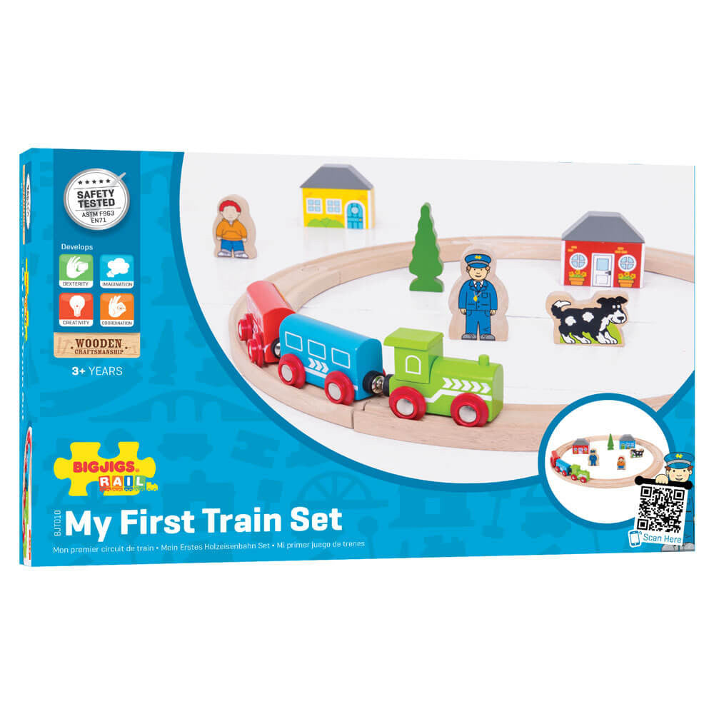 Bigjigs Toys - Wooden 'My First Train Set'
