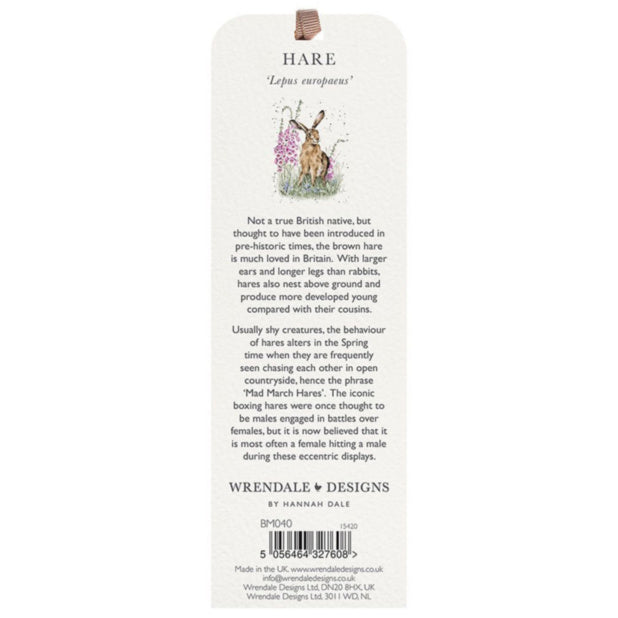 Wrendale Designs - 'The Wild Garden' Hare Bookmark