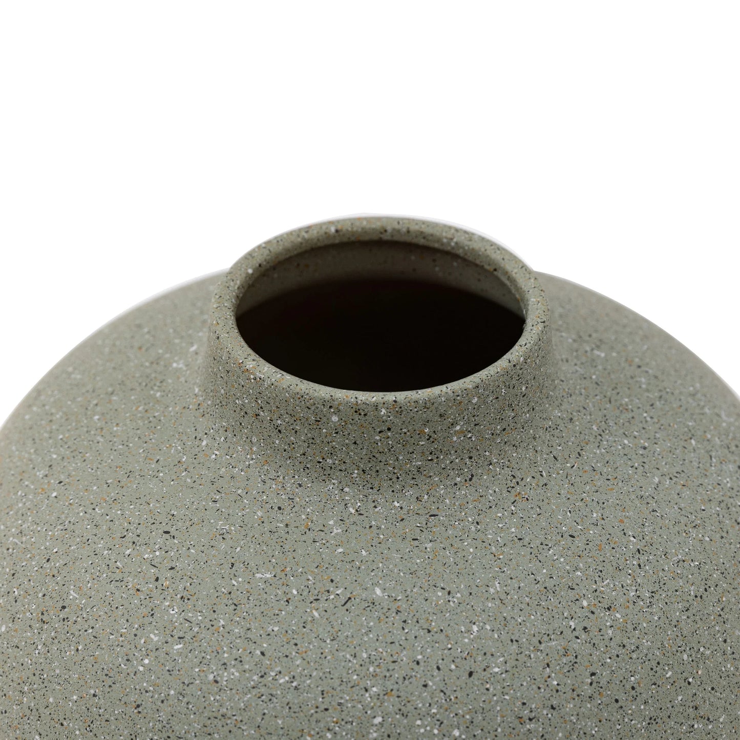 Goa Cast Metal Vase Olive - Large