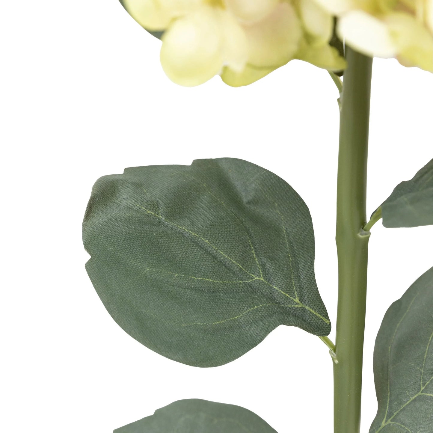 Vintage Cone Hydrandea White Faux Stem