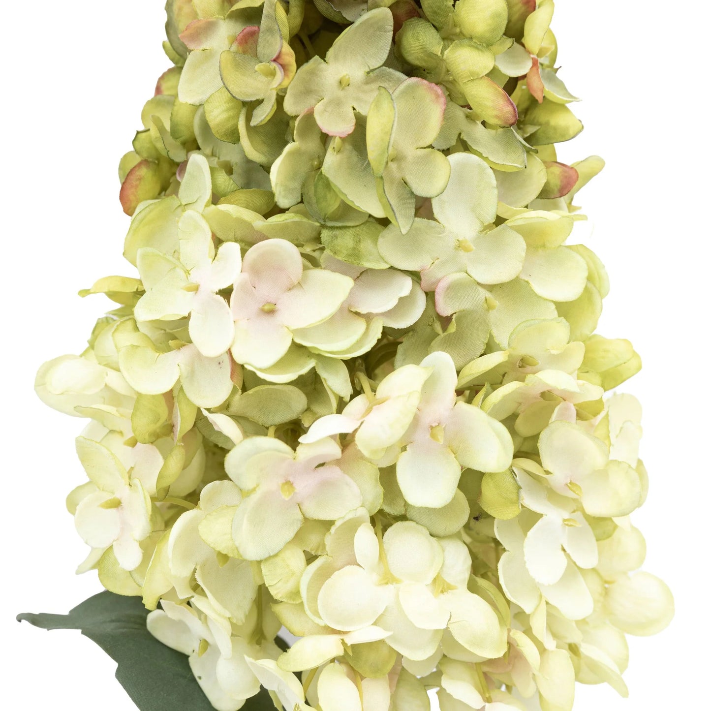 Vintage Cone Hydrandea White Faux Stem