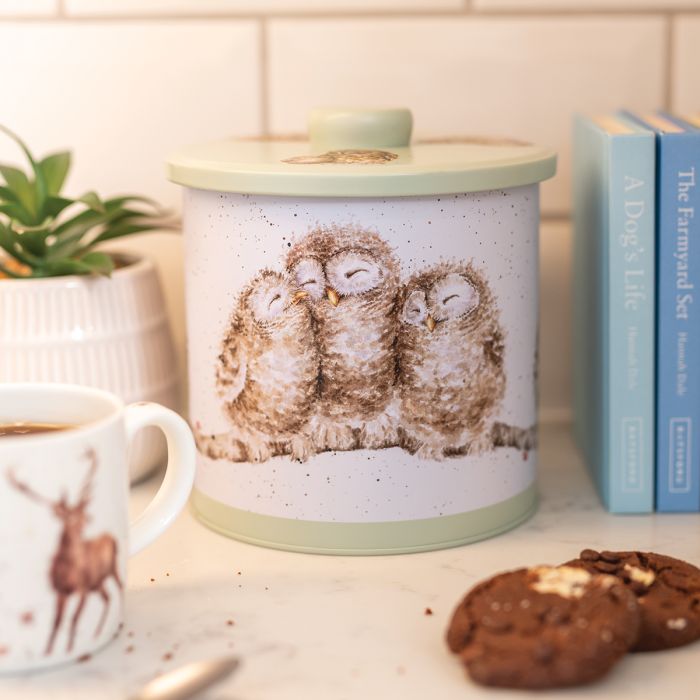 Wrendale Designs - 'The Country Set' Owl Biscuit Barrel