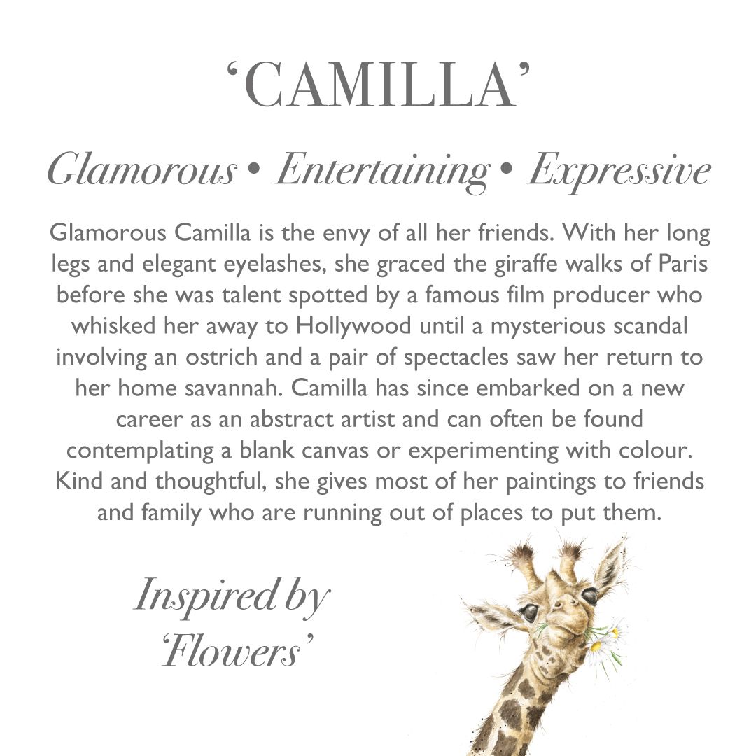 Wrendale Designs - 'Camilla' Giraffe - Soft Plush Character - Regular