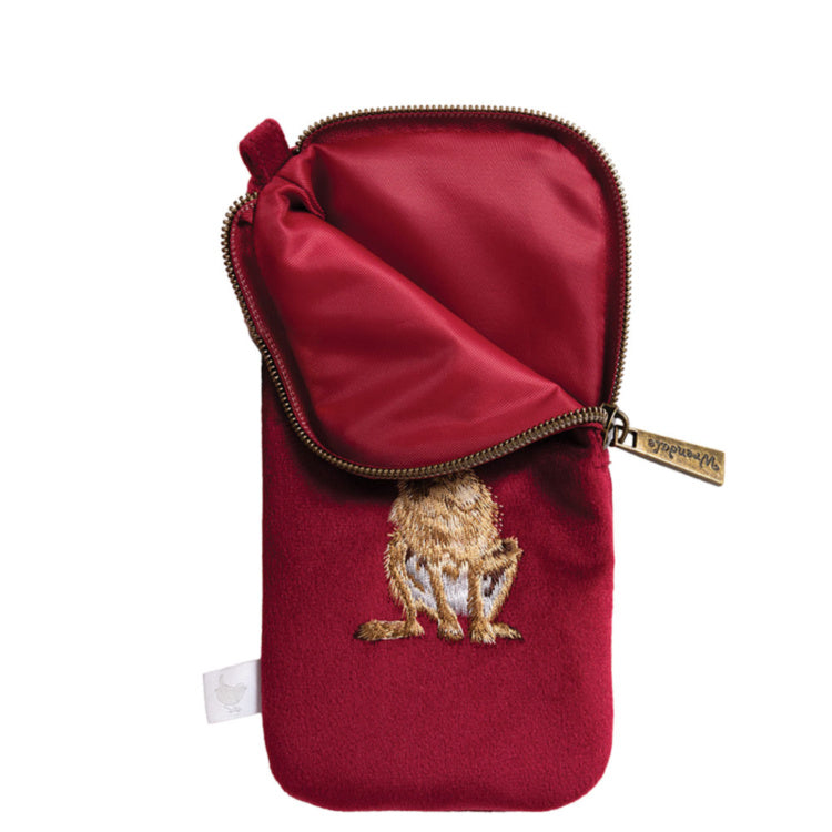 Wrendale Designs - 'Golden Hour' Hare Embroidered Glasses Pouch