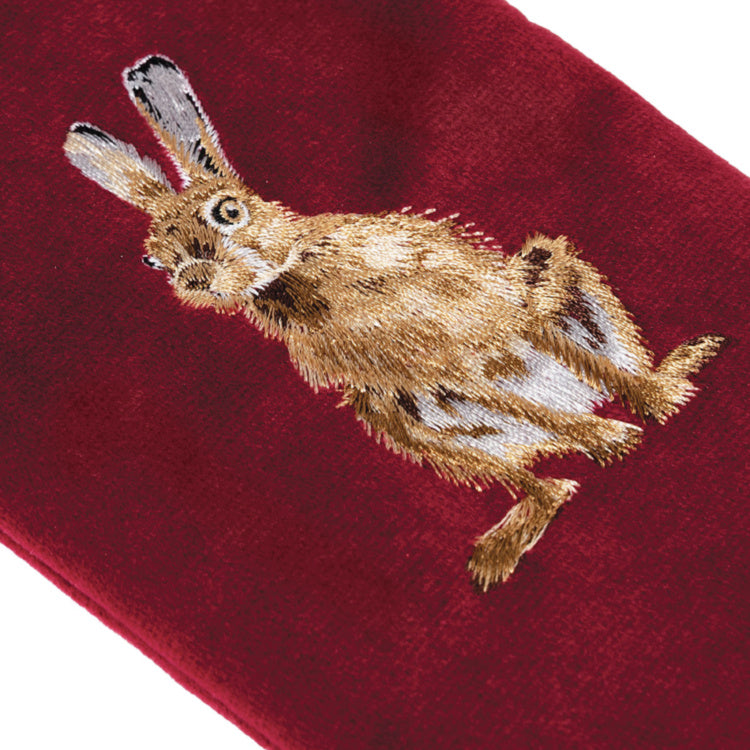 Wrendale Designs - 'Golden Hour' Hare Embroidered Glasses Pouch