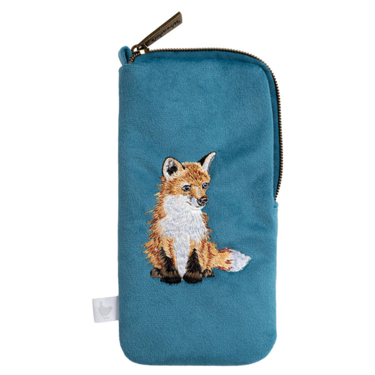 Wrendale Designs - 'Daydreamer' Fox Embroidered Glasses Pouch