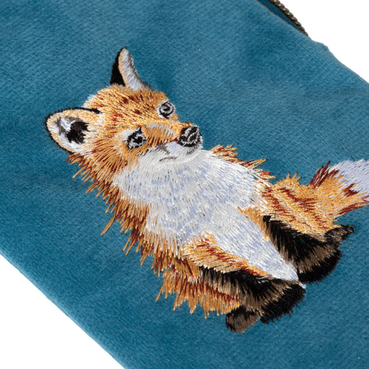 Wrendale Designs - 'Daydreamer' Fox Embroidered Glasses Pouch