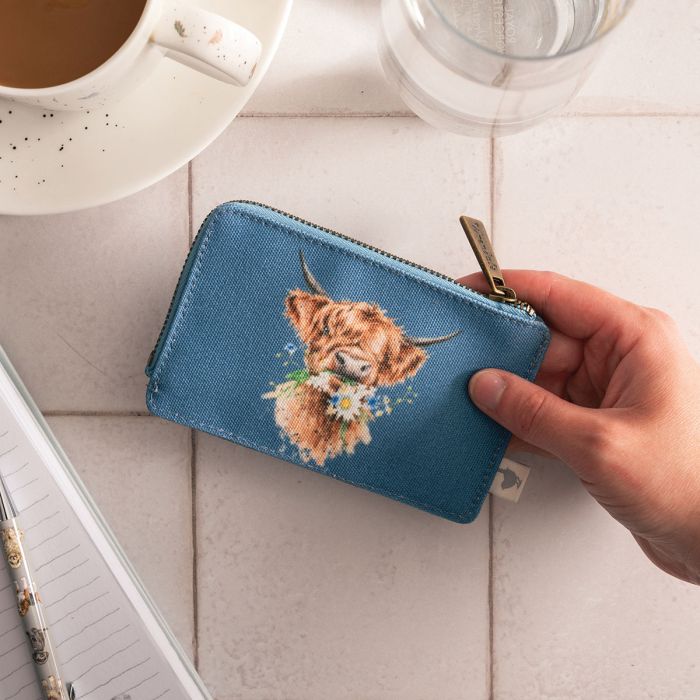 Wrendale Designs - 'Farmyard Friends' Highland Cow Card Holder Coin Purse
