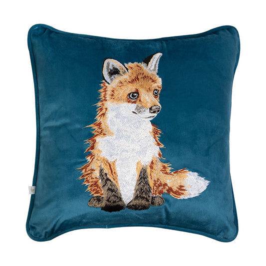 Wrendale Designs 'Daydreamer' Fox Embroidered Cushion