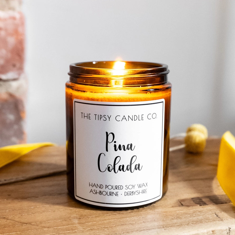 The Tipsy Candle Co - Pina Colada Scented Candle