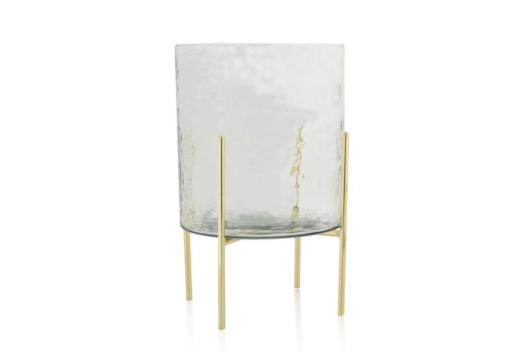 Hammered Tea Light Stand - Large