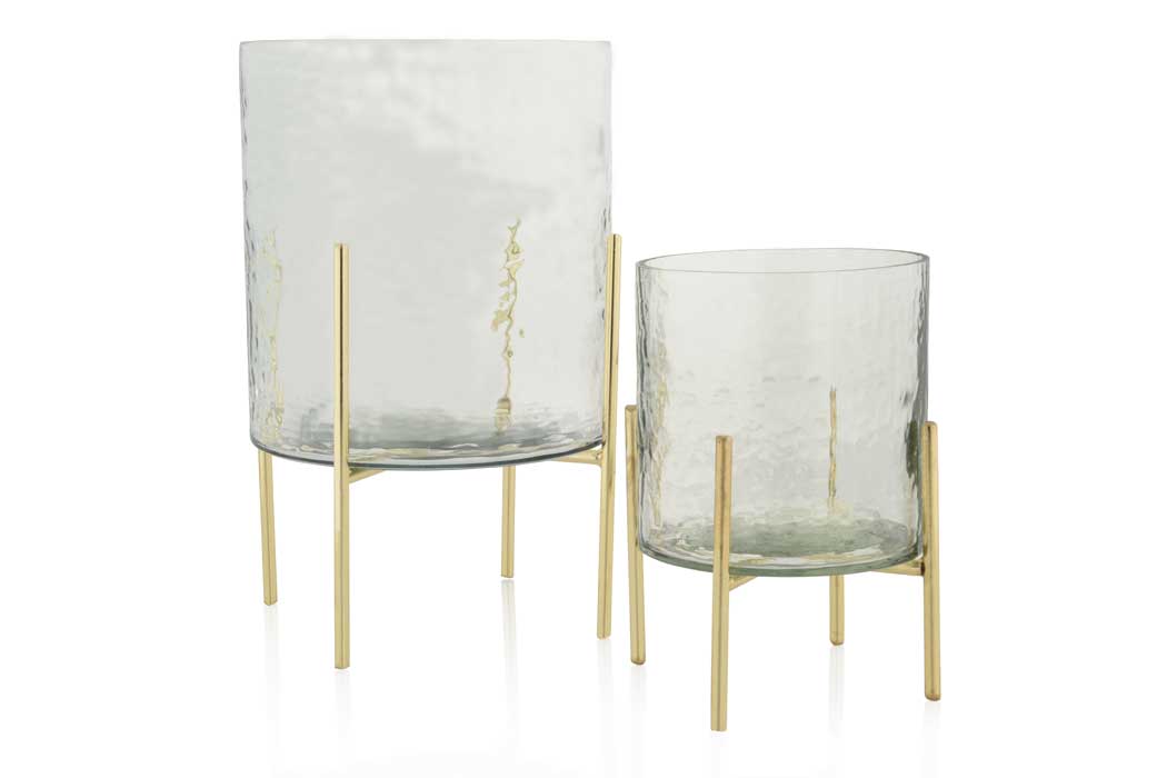 Hammered Tea Light Stand - Large