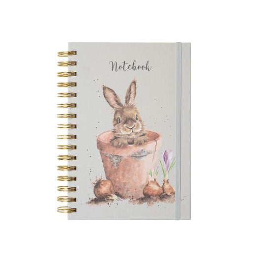 Wrendale Designs - 'The Flower Pot' Rabbit Notebook