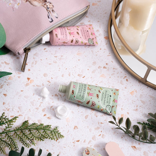Wrendale Designs - Hedgerow' Hare and Mouse Mini Hand Cream Gift Pouch