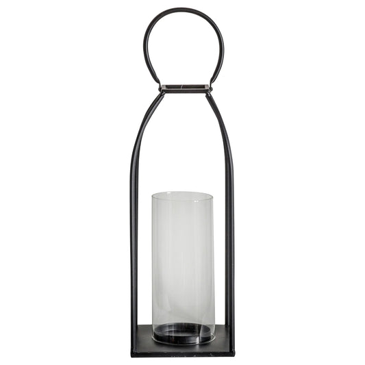 Alcora Candle Holder Lantern - Black