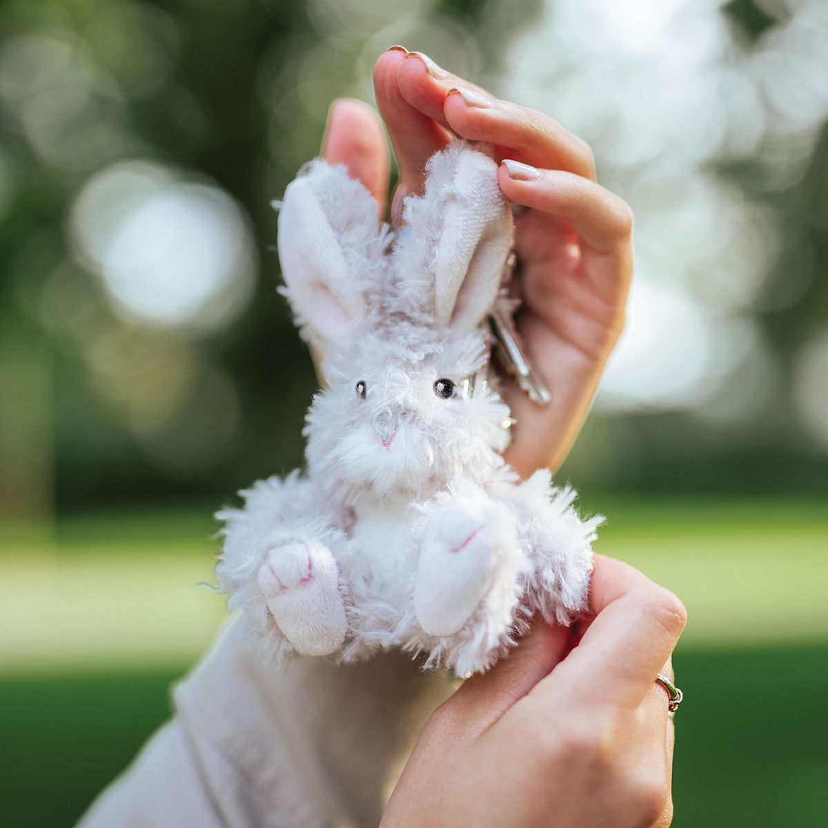 Wrendale Designs - 'Rowan' Hare - Soft Plush Key Ring Bag Charm