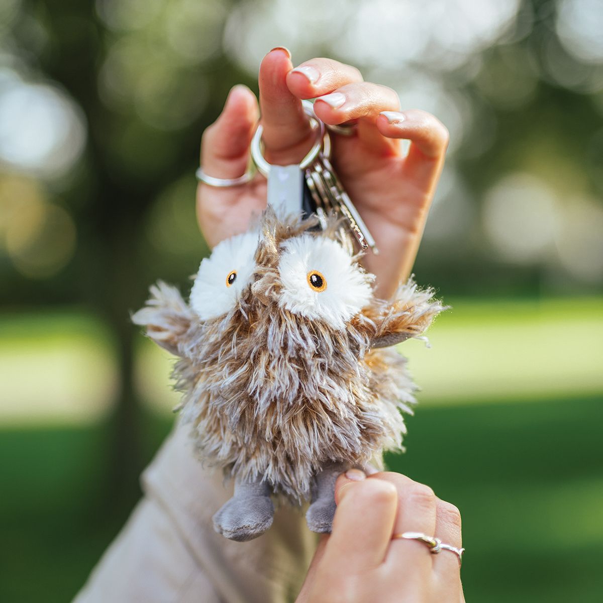 Wrendale Designs - 'Elvis' Owl - Soft Plush Keyring Bag Charm