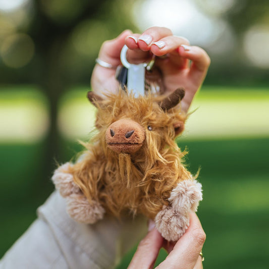 Wrendale Designs - 'Gordon' Highland Cow - Soft Plush  Keyring Bag Charm