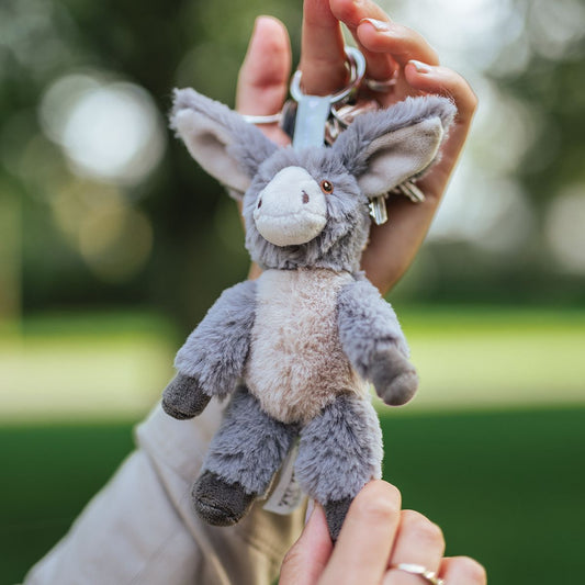 Wrendale Designs - 'Jack' Donkey - Soft Plush Keyring Bag Charm