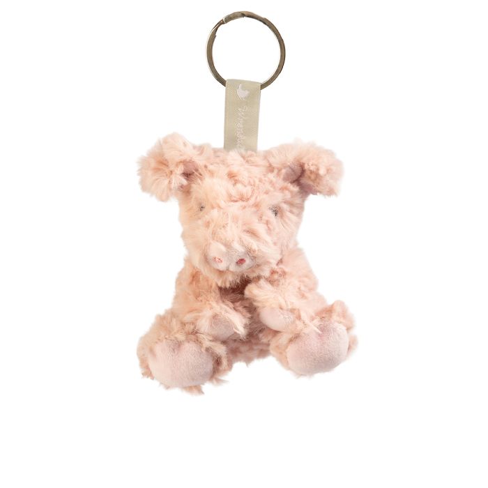 Wrendale Designs - 'Vanessa' Pig Plush Keyring Bag Charm