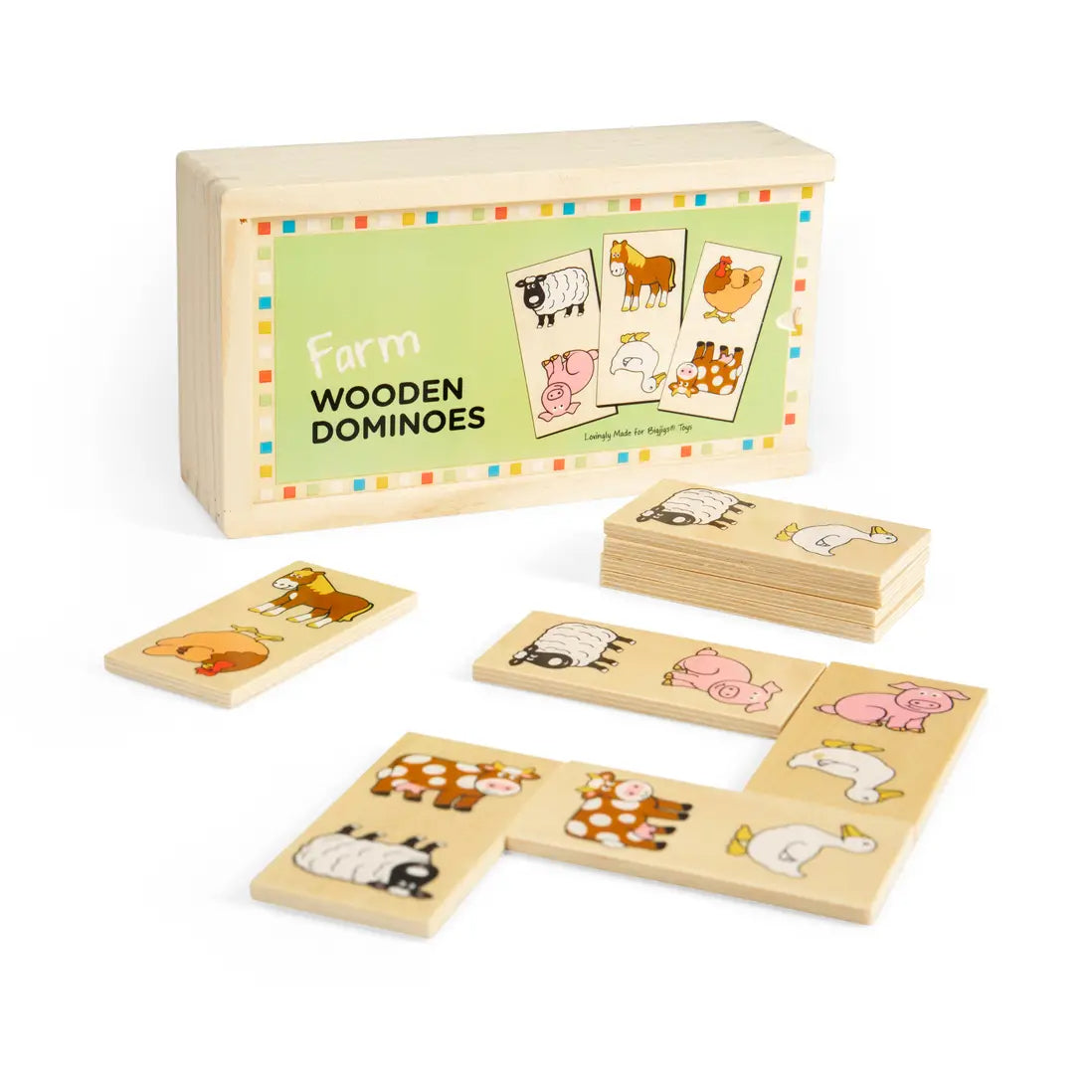 Bigjigs Toys - Wooden Dominoes - Farm
