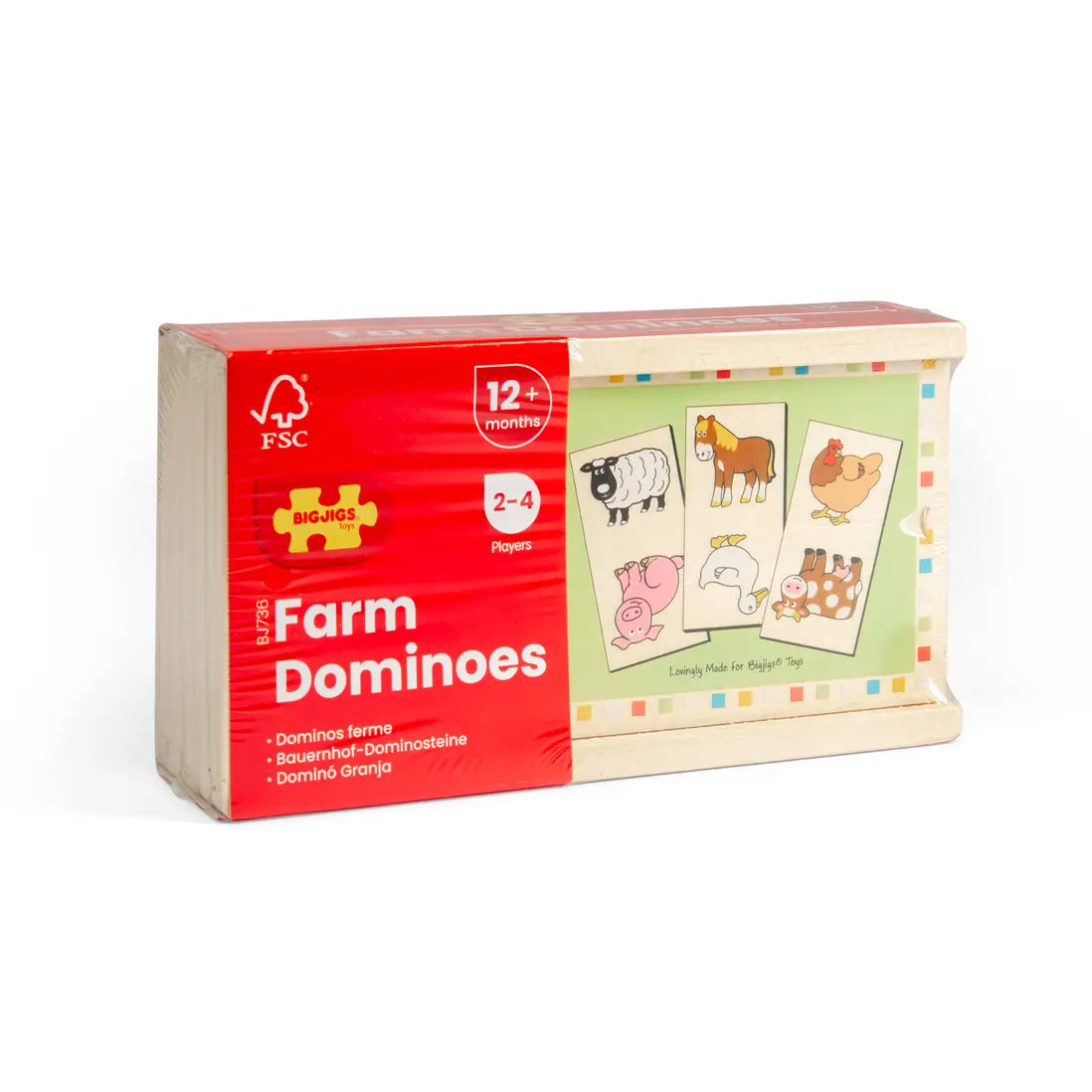 Bigjigs Toys - Wooden Dominoes - Farm