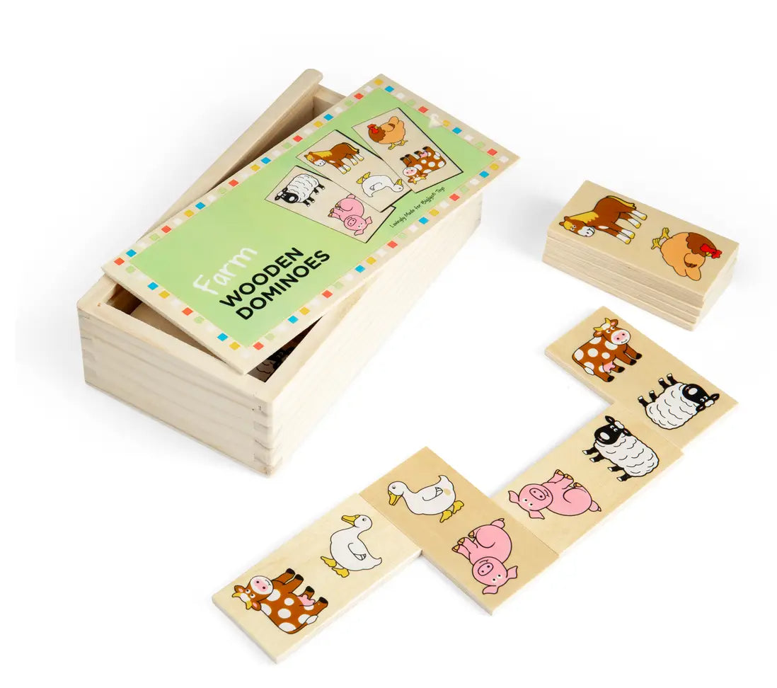 Bigjigs Toys - Wooden Dominoes - Farm