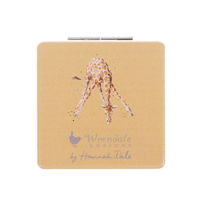 Wrendale Designs - 'Flowers' Giraffe Compact Mirror