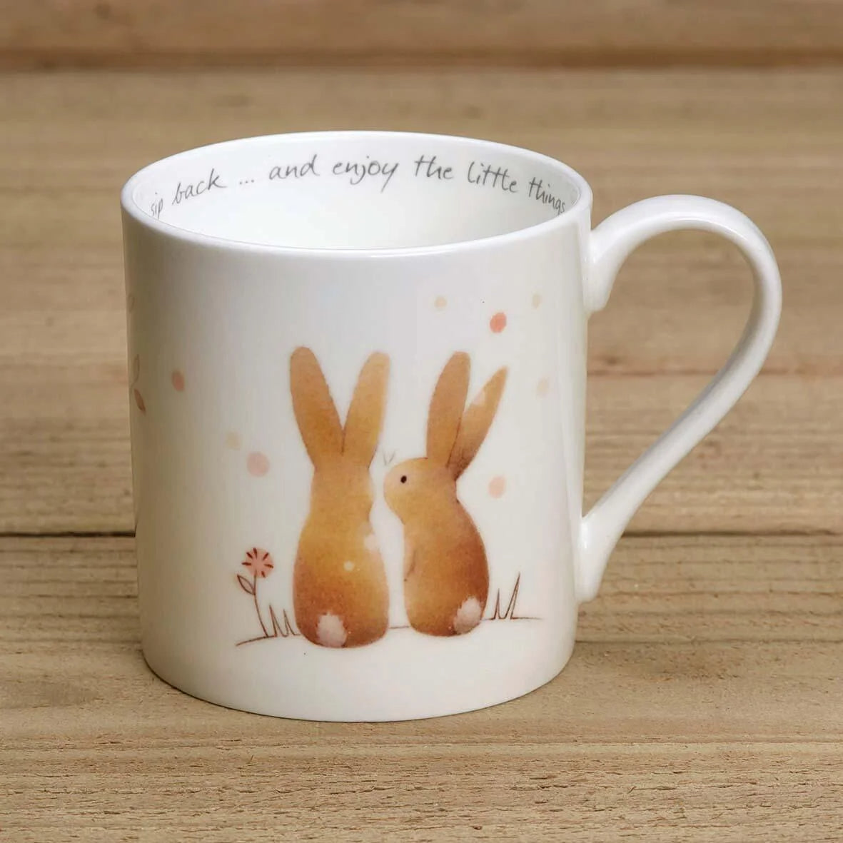 Gingerbetty - Rabbit and Trees - Bone China Mug