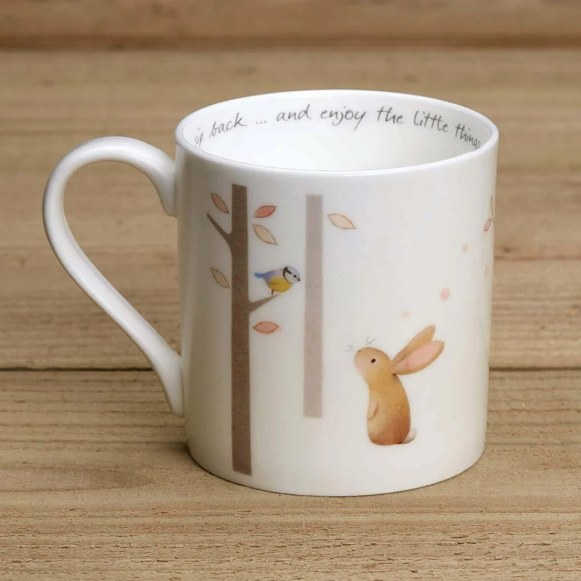 Gingerbetty - Rabbit and Trees - Bone China Mug