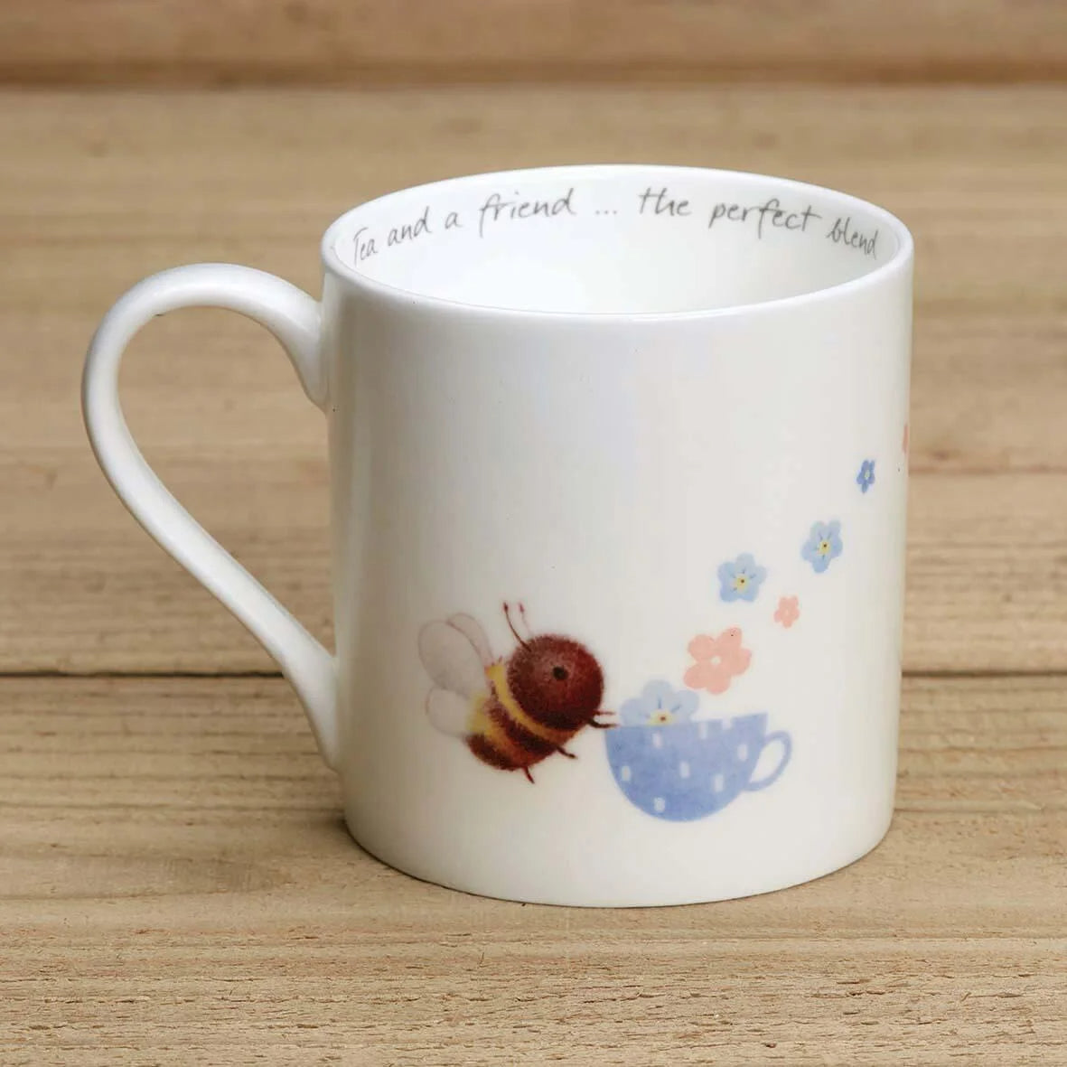 Gingerbetty - Bumble Bee With Teapot - Bone China Mug