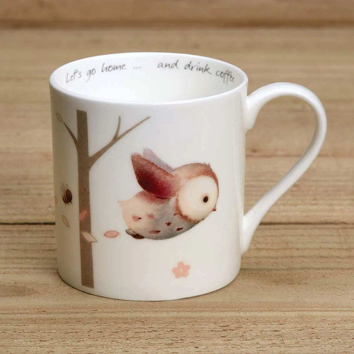 Gingerbetty - Owl and Trees - Bone China Mug