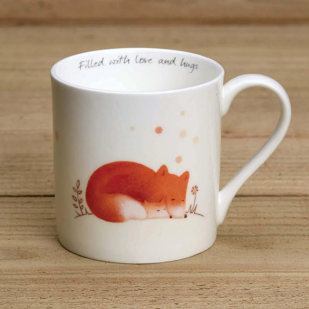 Gingerbetty - Fox and Fox Cub - Bone China Mug