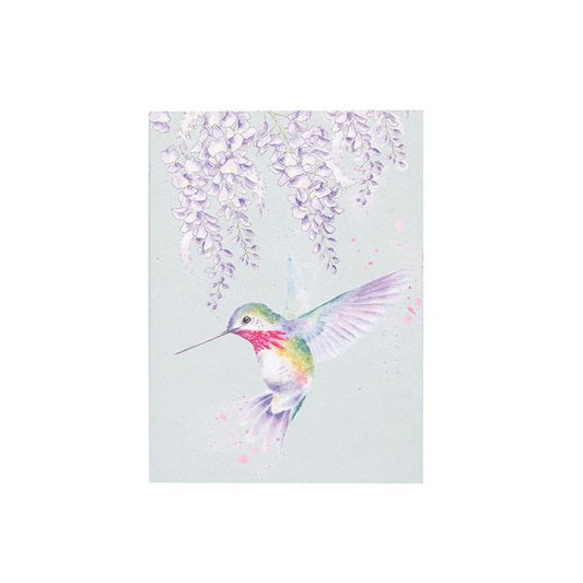 Wrendale Designs - 'Wisteria Wishes' Hummingbird A6 Notebook
