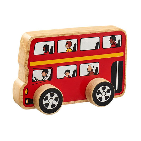 Lanka Kade - Wooden Double Decker Bus Push Along Toy