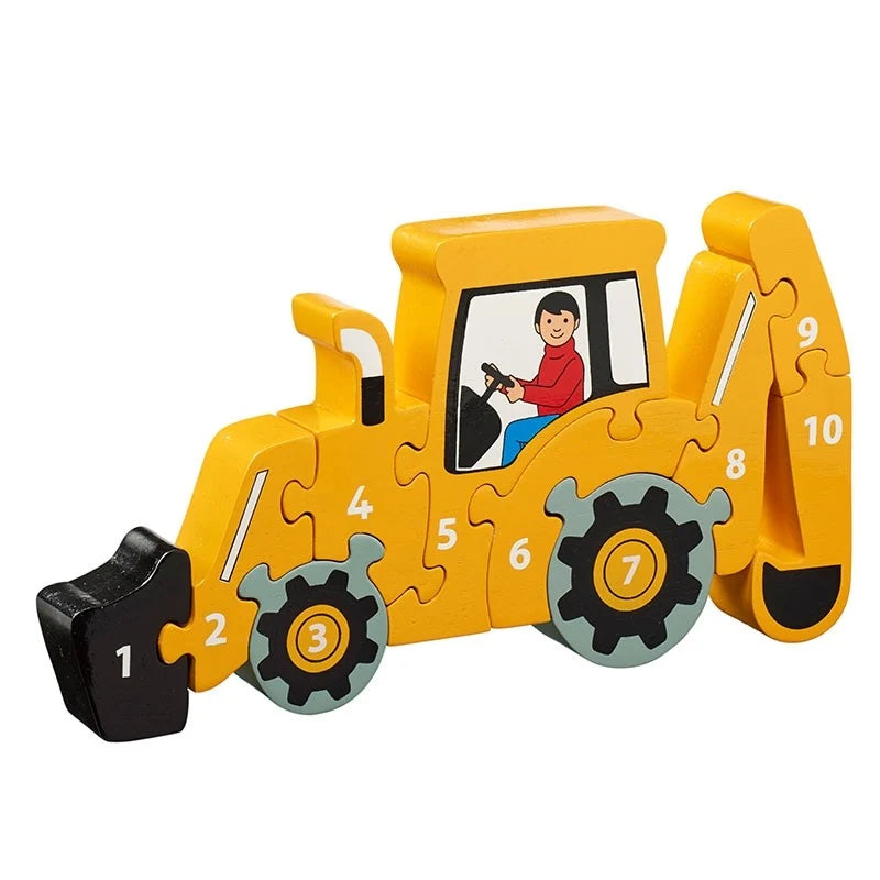 Lanka Kade - Wooden Digger - Number 1-10 Jigsaw Puzzle