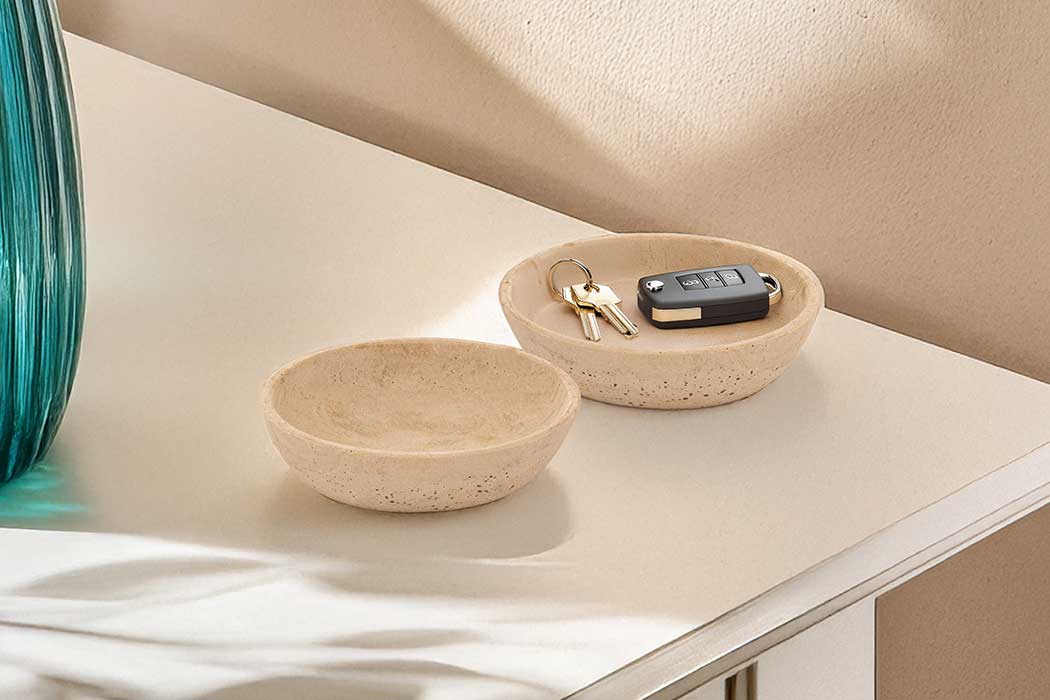 Travertrine Trava Pinch Pot - Small