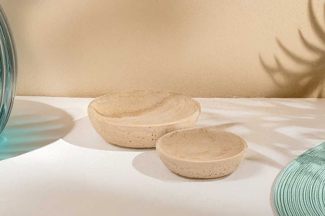 Travertrine Trava Pinch Pot - Medium